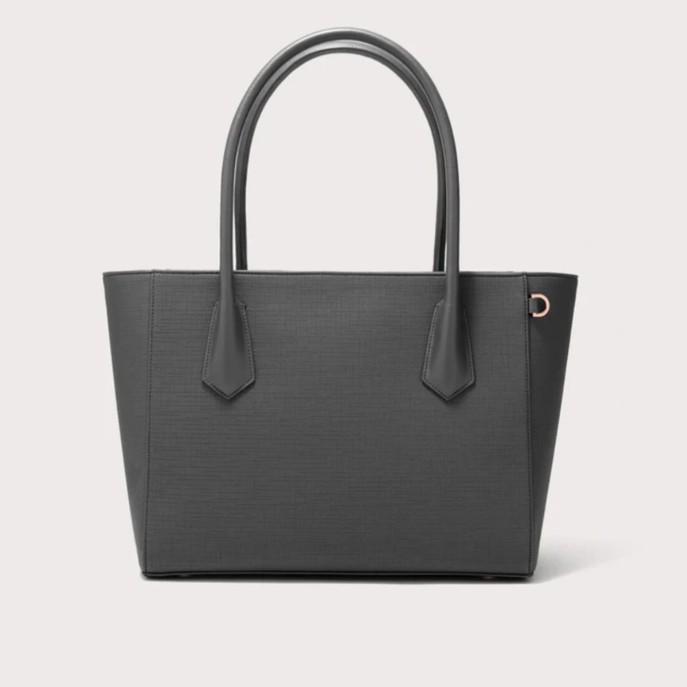 Dagne Dover Graphite Grey Signature Tote Bag